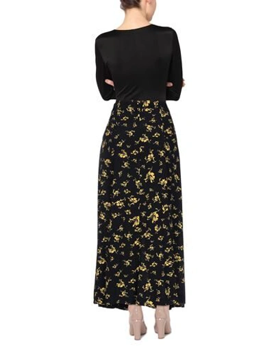 Shop Ganni Woman Long Skirt Black Size 0 Viscose