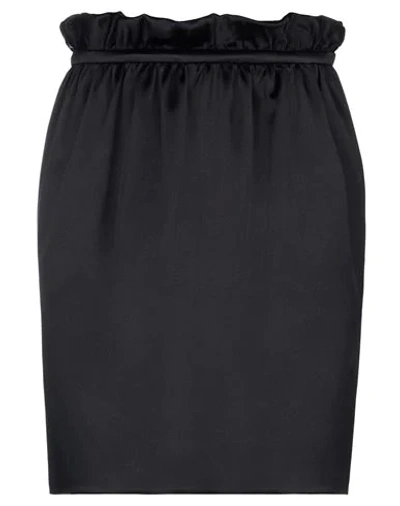 Shop Versace Woman Midi Skirt Black Size 6 Viscose, Silk, Elastane