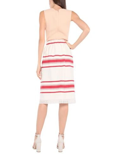 Semicouture Midi Skirts In White