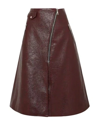 Shop Beaufille Midi Skirts In Cocoa