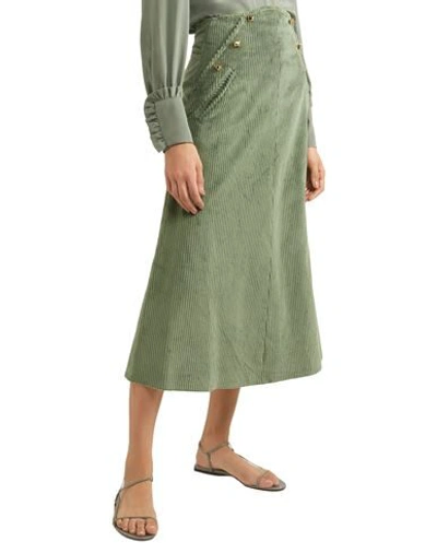 Shop Anna Mason 3/4 Length Skirts In Green