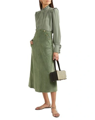 Shop Anna Mason 3/4 Length Skirts In Green