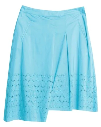 Shop Liviana Conti Midi Skirts In Azure