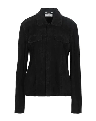 Shop Saint Laurent Shirts In Black