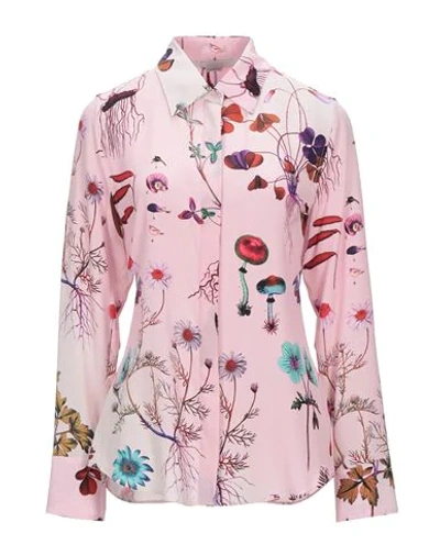Shop Stella Mccartney Woman Shirt Pink Size 2-4 Silk