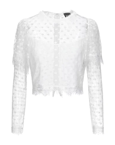 Shop Just Cavalli Woman Blouse White Size 8 Polyamide, Viscose