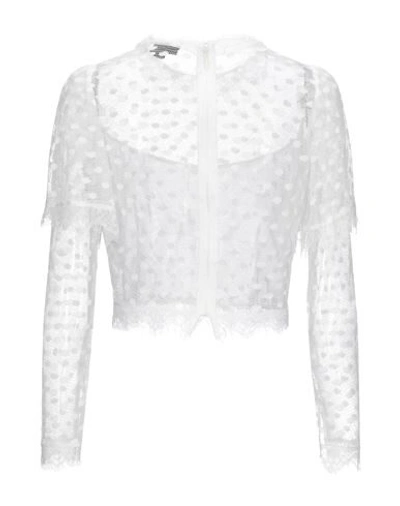 Shop Just Cavalli Woman Blouse White Size 8 Polyamide, Viscose