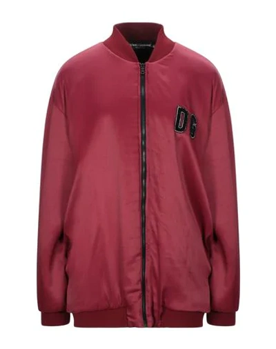 Shop Dolce & Gabbana Jackets In Garnet