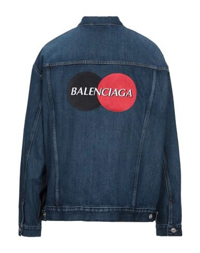 Shop Balenciaga Denim Jacket In Blue