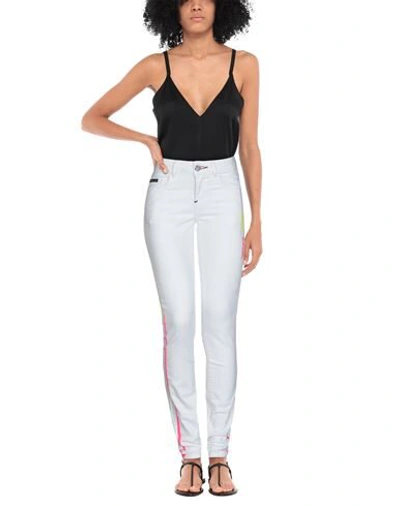 Philipp Plein Jeans In White