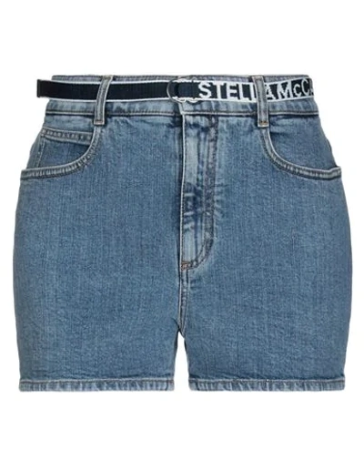 Shop Stella Mccartney Woman Denim Shorts Blue Size 29 Cotton, Elastane, Polyester