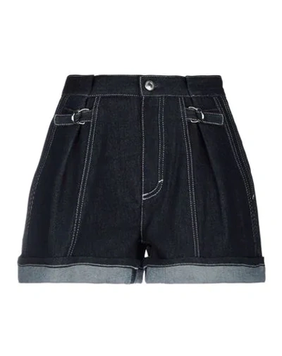 Shop Chloé Woman Denim Shorts Blue Size 2 Cotton, Polyester, Elastane