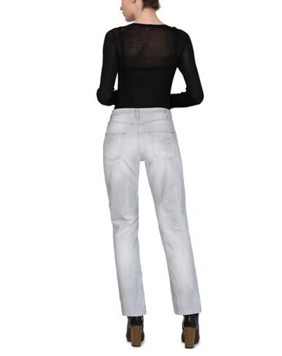 Shop Frankie Morello Woman Jeans Grey Size 31 Cotton, Elastane