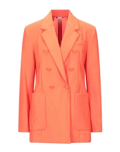 Shop Manuel Ritz Suit Jackets In Orange