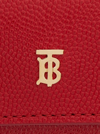 Shop Burberry Monogram-plaque Airpods Pro Case In Red