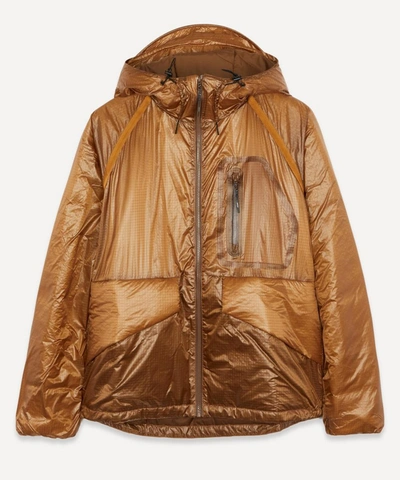 Shop Gramicci Cordura Ripstop Hooded Jacket In Brown