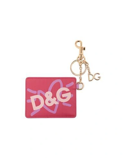 Shop Dolce & Gabbana Key Rings In Lilac