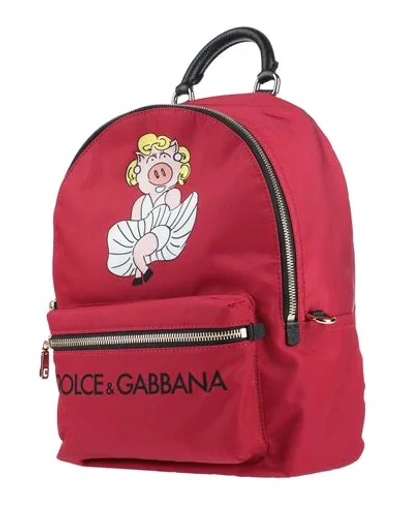 Shop Dolce & Gabbana Backpacks In Maroon