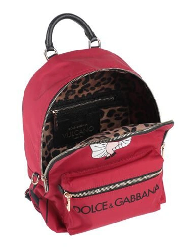 Shop Dolce & Gabbana Backpacks In Maroon