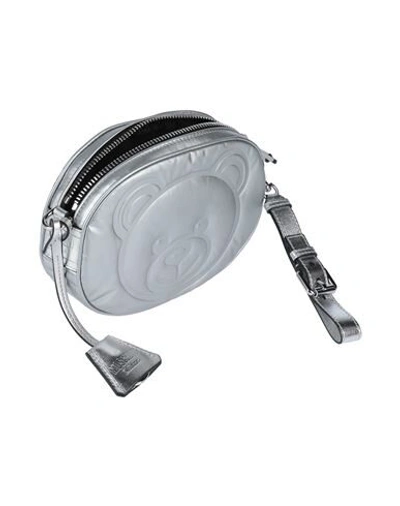 Shop Moschino Backpacks & Fanny Packs In Silver