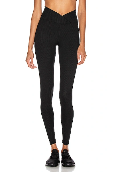 Shop Year Of Ours Ribbed Veronica Legging In Black