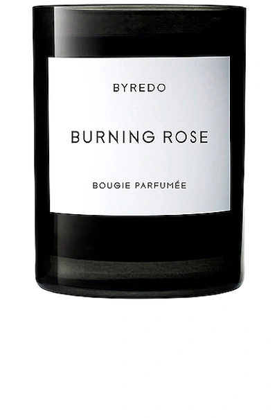 Shop Byredo Burning Rose Candle In N,a