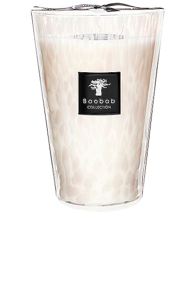 Shop Baobab Collection Pearls Candle In White