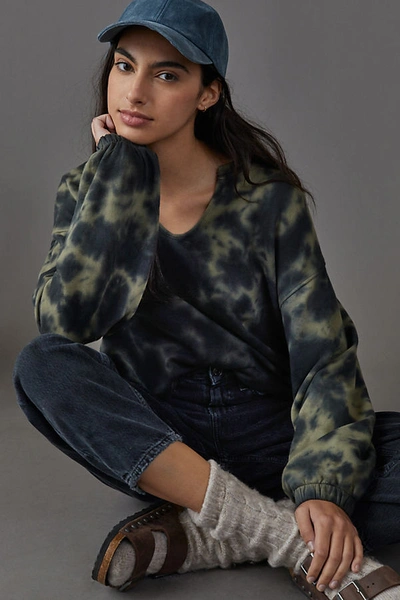 Shop Sanctuary Naya Tie-dye Sweatshirt In Green