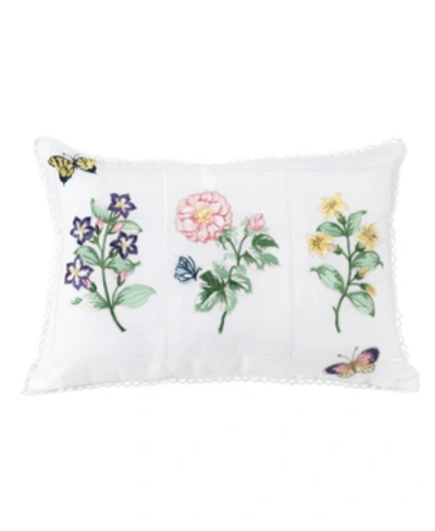 Shop Lenox Flower Study 14" X 20" Decorative Pillow In Multi