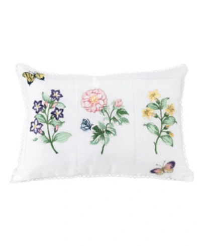 Lenox Flower Study Decorative Pillow, 14" X 20" In Multi