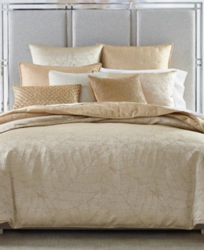 Shop Hotel Collection Leaflet Comforter, Full/queen, Created For Macy's Bedding In Gold