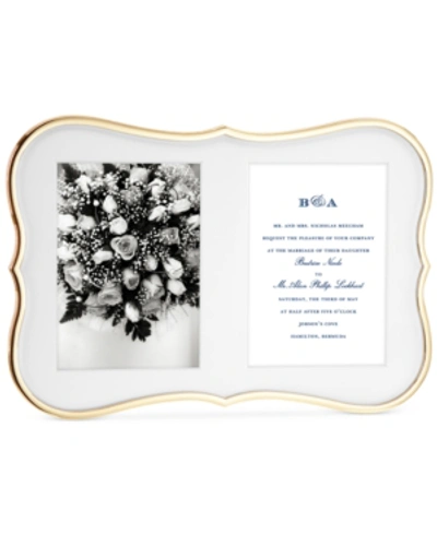 Shop Kate Spade New York Crown Point Collection Gold-plated Double Invitation Frame