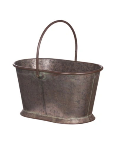 Shop Ab Home Suvi Iron Basket In Brass