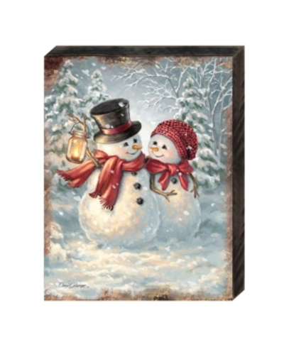 Shop Designocracy By Dona Gelsinger Snow Much In Love Wooden Block In Multi