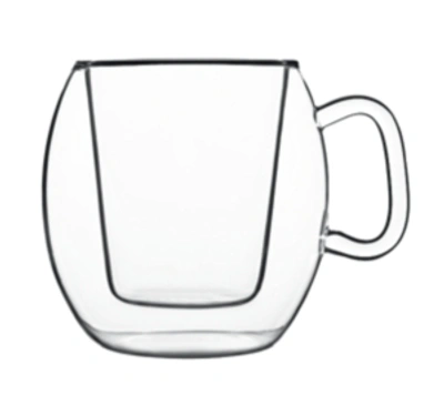 Shop Luigi Bormioli 10.25 Oz. Thermic Caf Supremo Mug, Set Of 2 In Clear