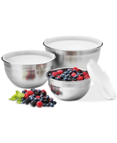 Shop Cuisinart Stainless Steel Mixing Bowls With Lids, Set Of 3
