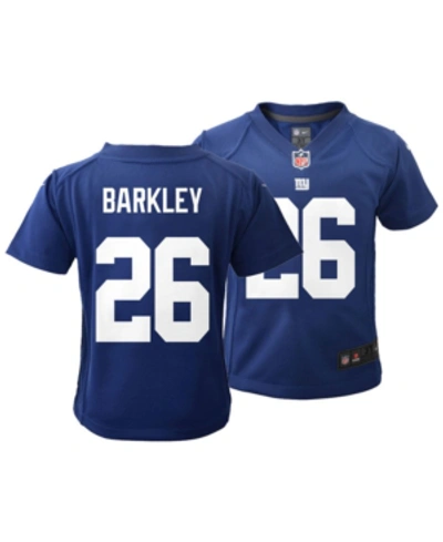 Shop Nike New York Giants Saquon Barkley Baby Game Jersey In Royalblue
