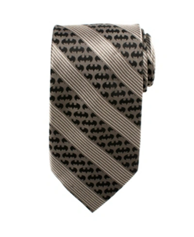 Dc Comics Batman Pinstripe Men's Tie In Black