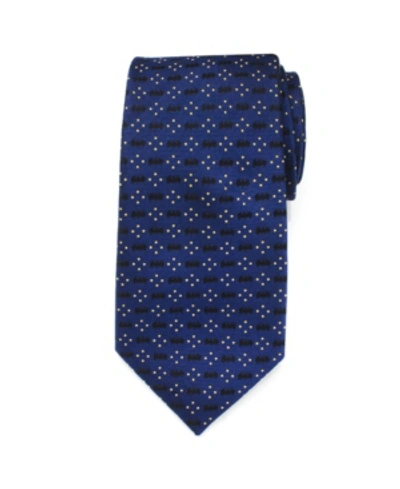 Shop Dc Comics Batman Icon Diamond Dot Men's Tie In Navy