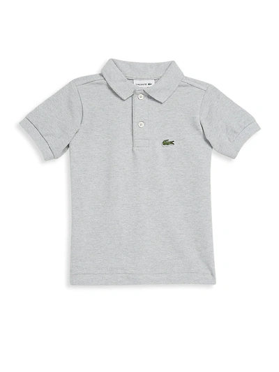 Shop Lacoste Baby's, Little Boy's & Boy's Short-sleeve Polo In Silver