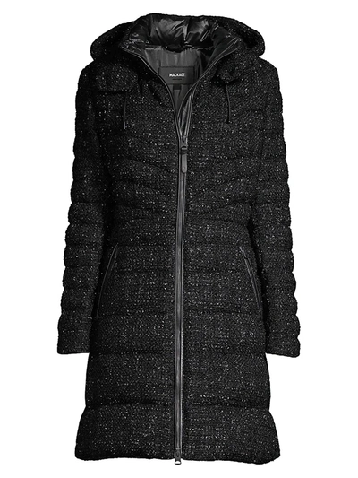 Mackage lara sale tweed puffer coat