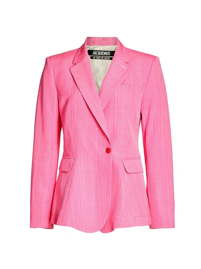 Shop Jacquemus Women's La Veste Qui Vole Jacket In Pink