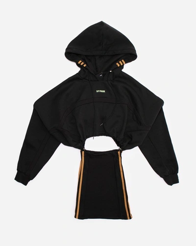 Adidas ivy park best sale hooded cutout dress black