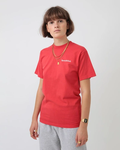 Shop Sporty And Rich Drink More Water Tee In Red