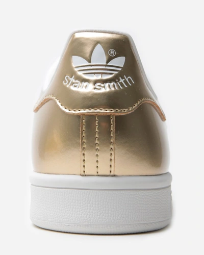 Shop Adidas Originals Stan Smith In Gold