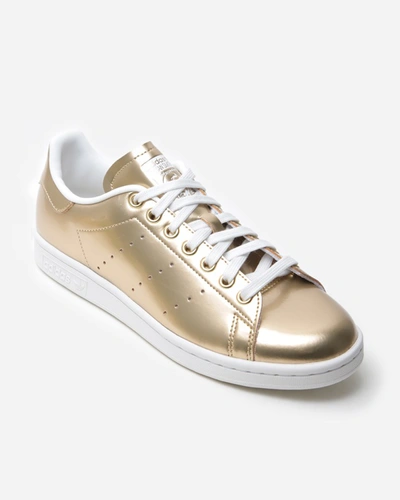 Shop Adidas Originals Stan Smith In Gold