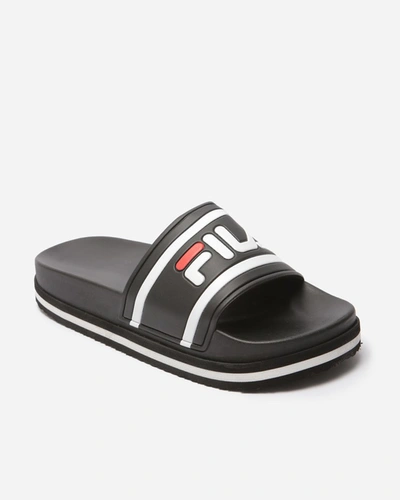 Shop Fila Morro Bay Zeppa In Black