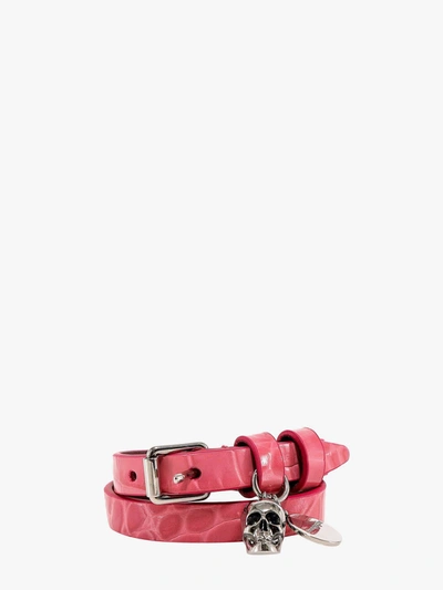 Shop Alexander Mcqueen Bracelet In Pink