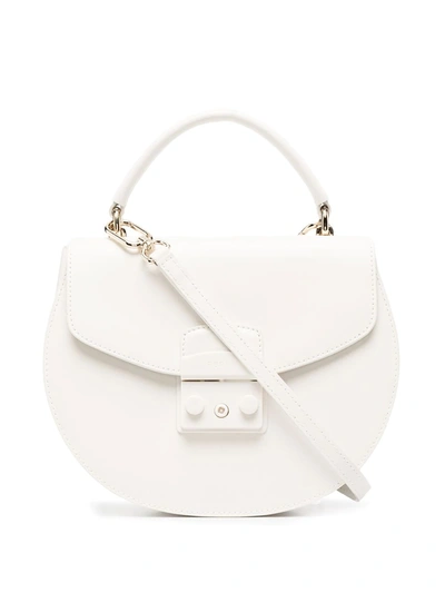 Shop Furla Metropolis Crossbody Bag In White