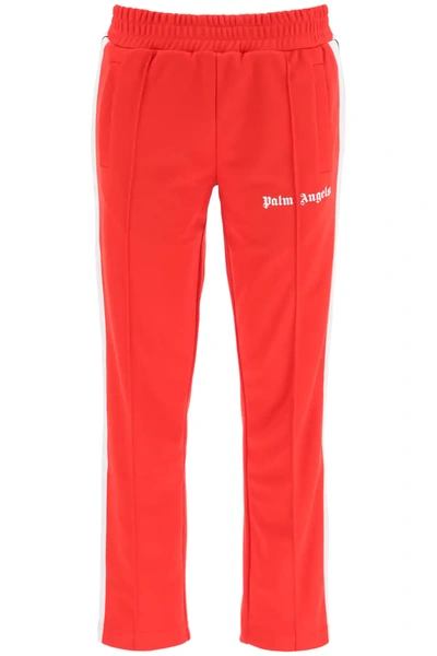 Shop Palm Angels Classic Jogging Trousers In Red,white